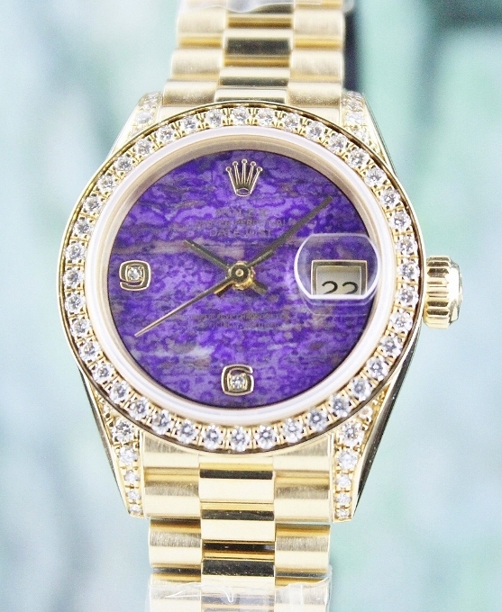 (image for) LIKE NEW ROLEX LADY 18K YELLOW GOLD OYSTER PERPETUAL DATEJUST - 100% ORIGINAL / 69158